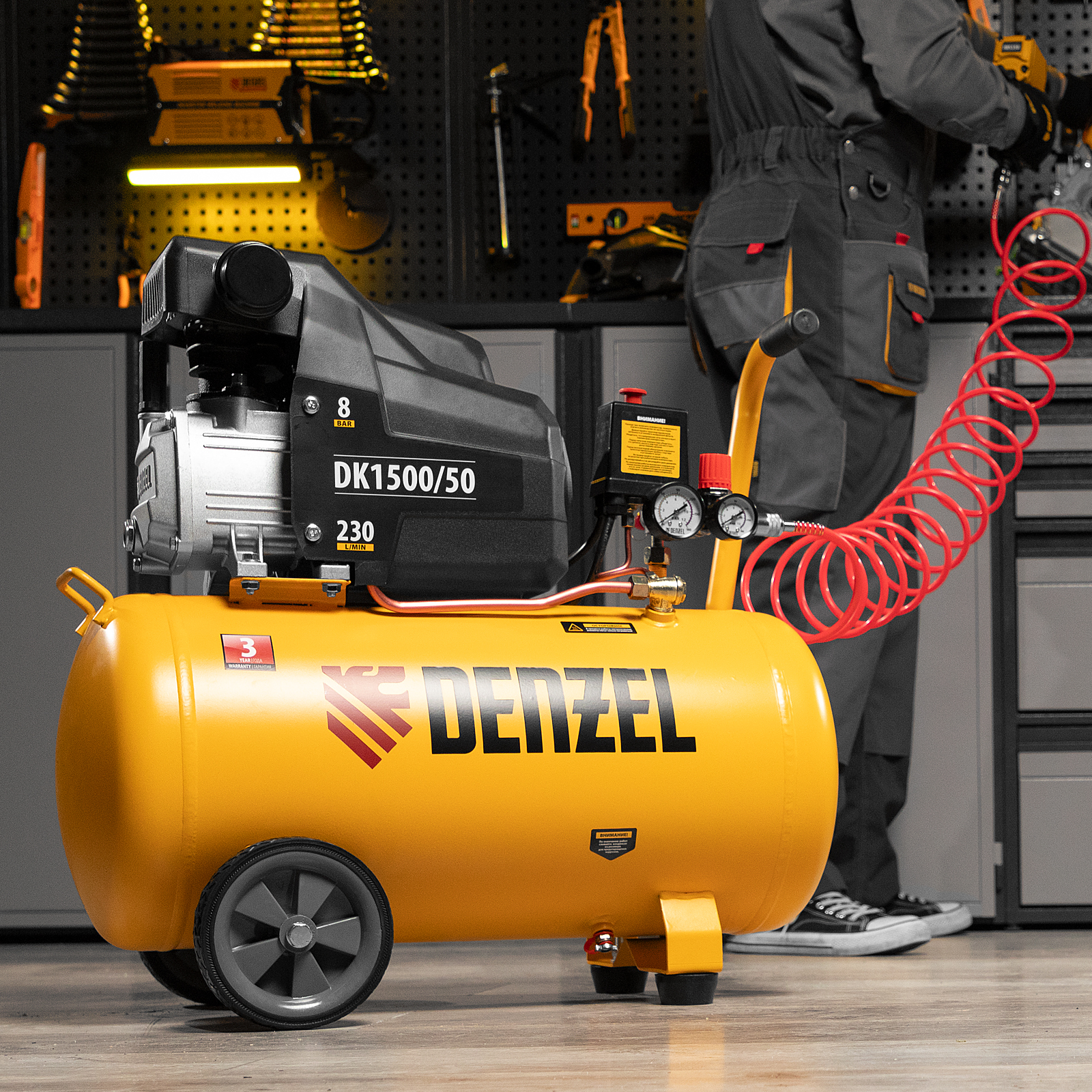 Поршневой компрессор DENZEL DK1500/50