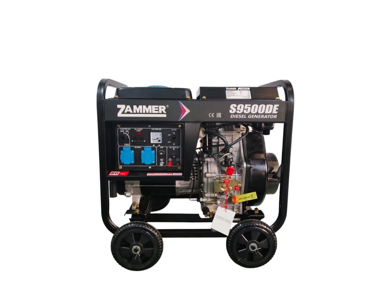 Генератор Zammer S9500DE - 6,5кВт фото Генератор Zammer S9500DE - 6,5кВт