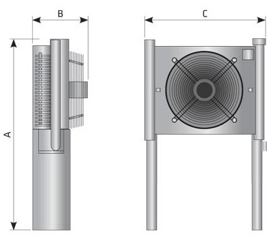 Доохладитель с воздушным охлаждением ACA 240 фото Доохладитель с воздушным охлаждением ACA 240