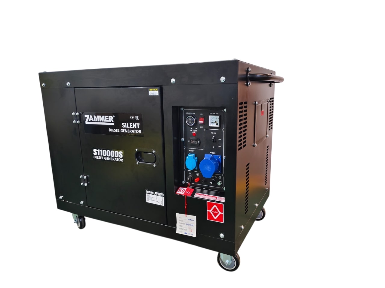 Генератор Zammer S11000DS- 7,5кВт кожух фото Генератор Zammer S11000DS- 7,5кВт кожух