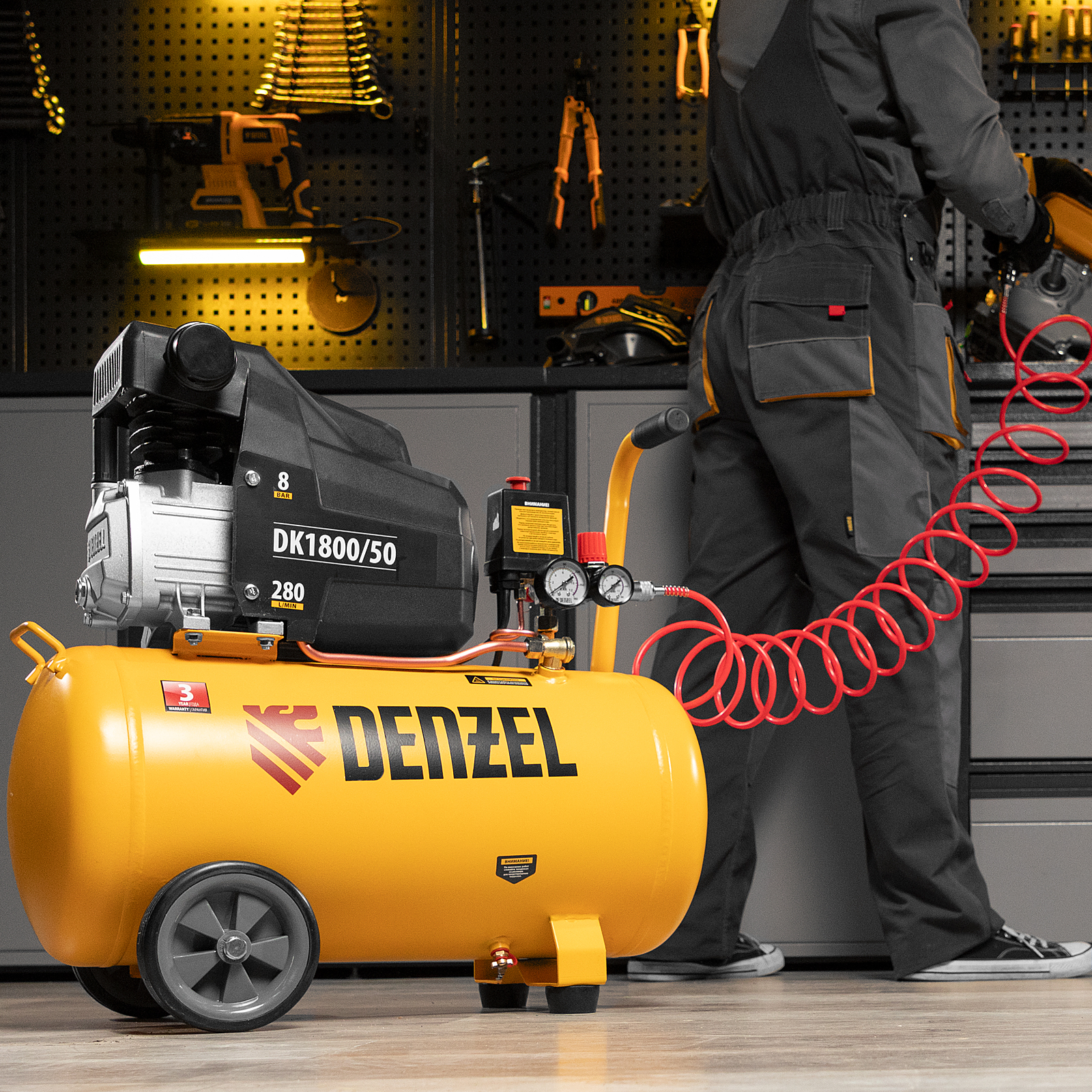 Поршневой компрессор DENZEL DK1800/50