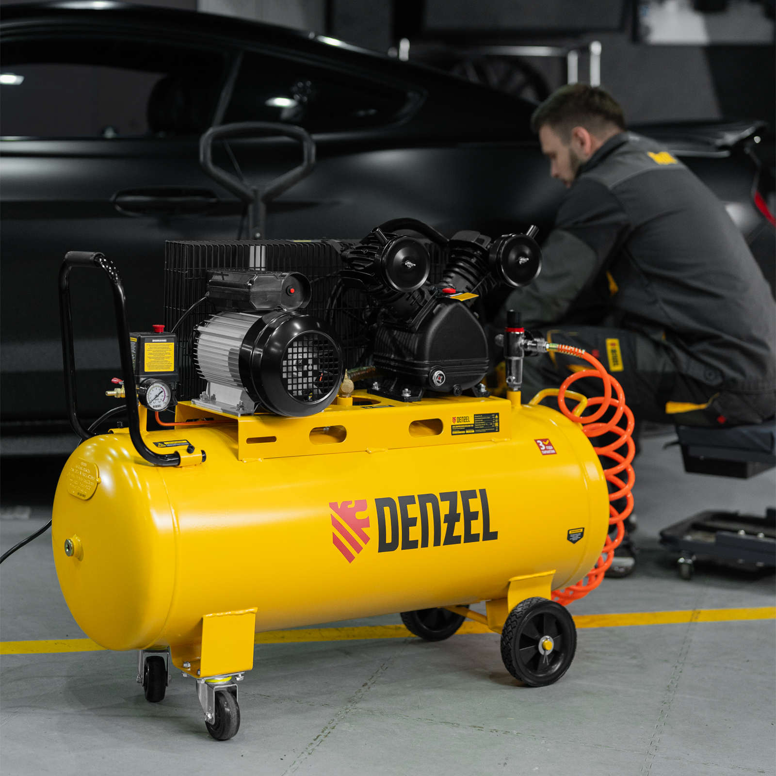 Поршневой компрессор DENZEL BCV2300/100