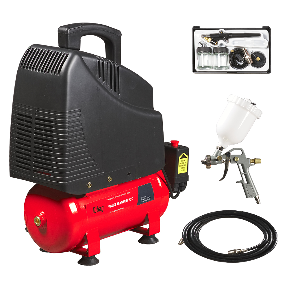 Поршневой компрессор Fubag Paint Master Kit + 3 предмета