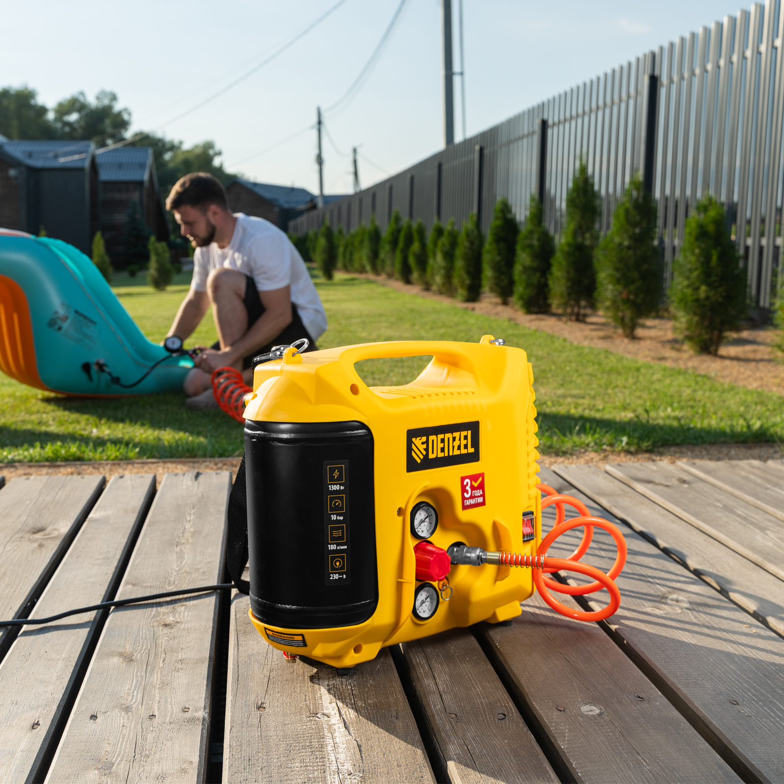 Поршневой компрессор DENZEL DL1300