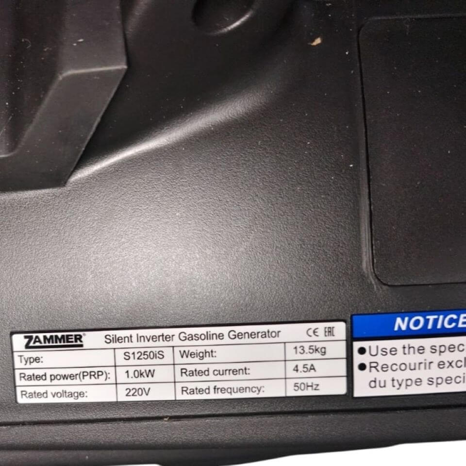 Генератор Zammer S1250iS