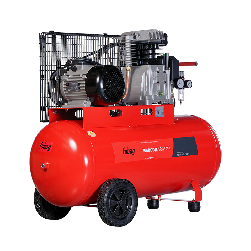 Поршневой компрессор Fubag B4800B/100 CT4 + Набор пневмоинструмента FUBAG (34 предмета) в ПОДАРОК